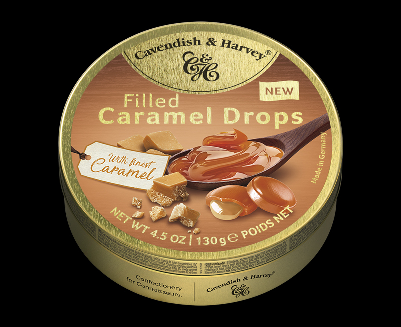 Caramel Drops filled with finest caramel, 130g