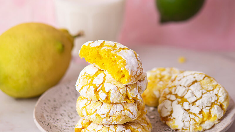Lemon Crinkle Cookies
